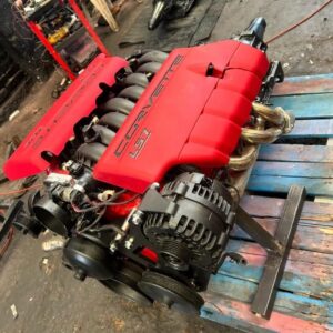 Alternative view of 2006 Corvette C6 Z06 7.0L LS7 427 Engine Pullout