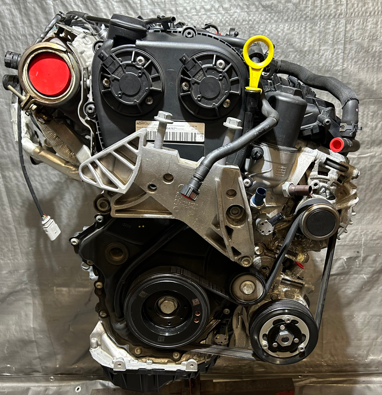 2016-2018 Audi TT 2.0l Engine Long Block w/ Turbocharger / CNTC / 106K T3002 - Image 4